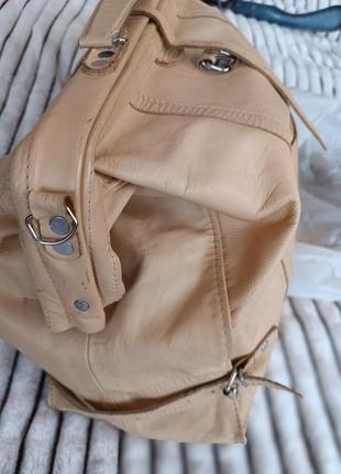 Кожаный, крупный, саквояж.