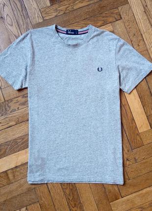 Мужская футболка fred perry crew neck steel marl2 фото