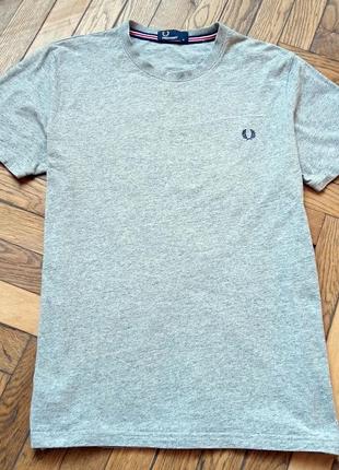 Мужская футболка fred perry crew neck steel marl5 фото