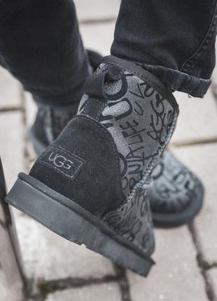 Унікальні чобітки ugg mini graffiti у красивому дизайні /осінь/зима/весна😍6 фото