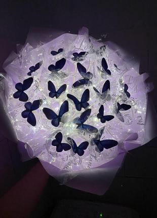 Букет из бабочек и led подсветкой1 фото
