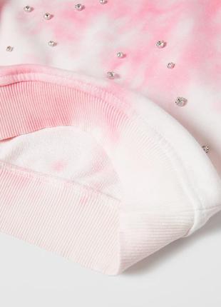 Світшот кофта худі тай дай з стразами zara, свитшот кофточка худи из стразами зара3 фото