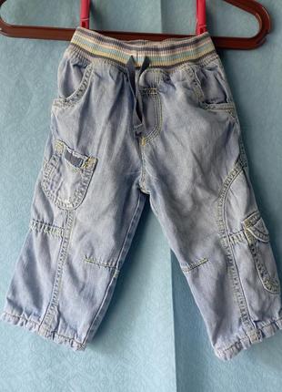 Джинсы на подкладке и поясом- резинкой marks &amp; spencer 1-1,5/83