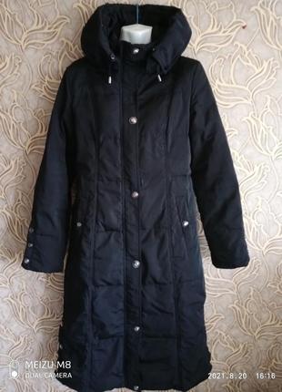 (210) отличное теплое зимнее пальто/плащ snow art collection с капюшоном / размер s1 фото