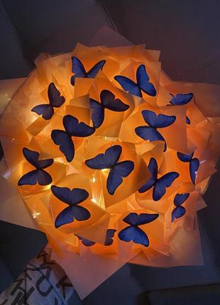 Букет із метеликів світильник7 фото