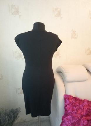 Моделирующее стройнящее фактурное платье с драпировкой, вискоза3 фото