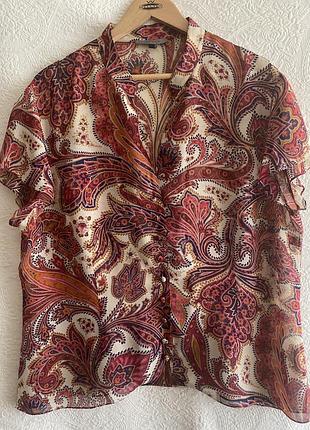 Блуза, вискоза, 18 размер, jaeger