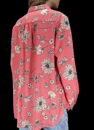 Красивая брендовая розовая блузка "george" с цветочным принтом. размер uk20/eur48(xxxl).5 фото