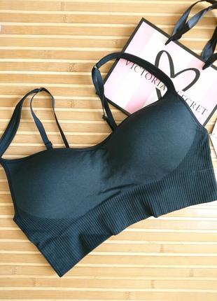 Cпортивний топ із  чашкою оригінал seamless triangle bra victoria secret sport