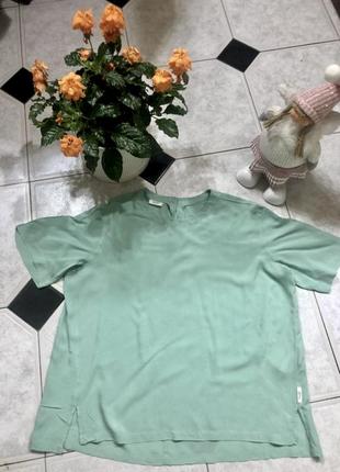 Брендова пастельна бірюзова блуза 100% віскоза