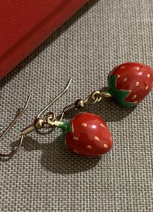 1638/9 серьги винтаж  эмаль