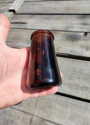 Стеклянная аптечная баночка бутылка 150 мл ссср для декора коллекции необычная форма8 фото