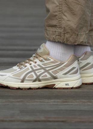 Мужские кроссовки asics gel venture 6 beige