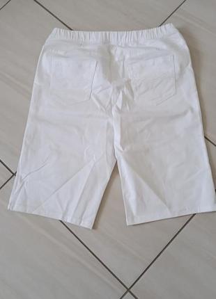 Белоснежный цвет новые шорты джинс коттон3 фото