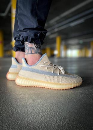 Мужские кроссовки adidas yeezy boost 350 v2 "linen"#адидас4 фото