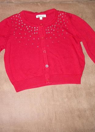 Красивая фирменная кофточка на 5-6лет.