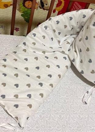 Бортики в дитяче ліжечко на 3 сторони з 1 частини (9548)1 фото