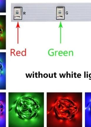 Led rgb стрічка на клейовій основі 10 м. з пультом1 фото