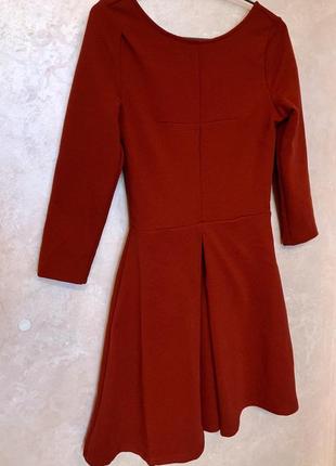 Красное платье pull and bear мини с красивой спинкой размер м6 фото