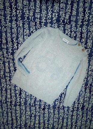 Нарядный свитерок с тракторам на мальчугана 92/98 см рост