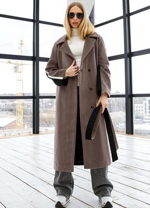 Жіноче довге брендове пальто з кашеміру3 фото