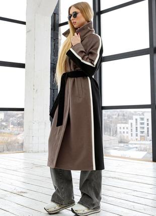 Жіноче довге брендове пальто з кашеміру2 фото