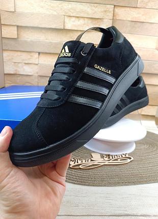 Кроссовки adidas gazelle (нат.замша)4 фото