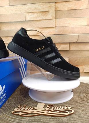 Кроссовки adidas gazelle (нат.замша)7 фото