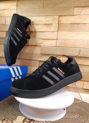 Кроссовки adidas gazelle (нат.замша)6 фото
