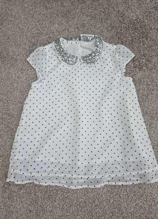 Нарядная блуза george в школу девочке 8- 10 л 134- 140 см