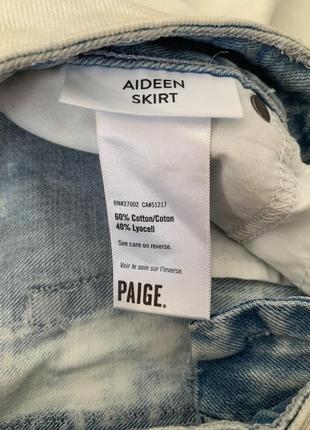 Нова джинсова мініспідниця paige aideen skirt4 фото
