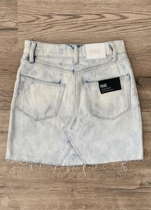 Нова джинсова мініспідниця paige aideen skirt2 фото