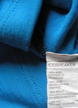 Термобелье icebreaker шерстяной лонгслив  меринос термокофта 100% шерсть 114-126 см4 фото