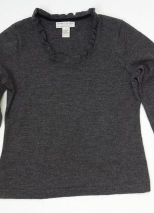 Sarah spenser. італійська вовняна блуза з рюшами.