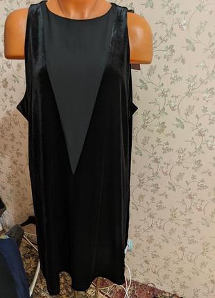 Блуза туника из бархата