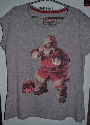 Прикольна новорічна футболка бренду atmosphere (madrid) великого розміру .