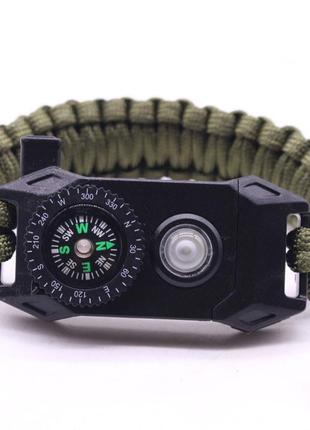 Браслет для військових besta nanoband profi з компасом 6 в 1 тактичний годинник/браслет9 фото