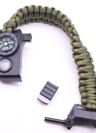Браслет для військових besta nanoband profi з компасом 6 в 1 тактичний годинник/браслет7 фото