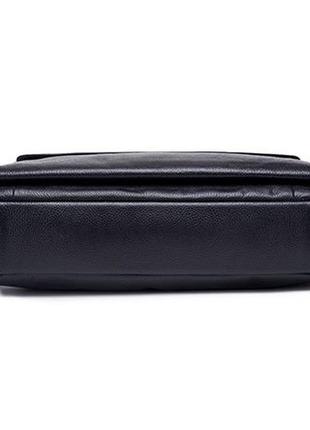 Чоловічий портфель із натуральної шкіри шкіряний портфель чоловічий сумка-портфель чоловічий для ноутбука чорний5 фото