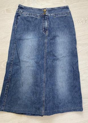 Спідниця з деніму максі джинс