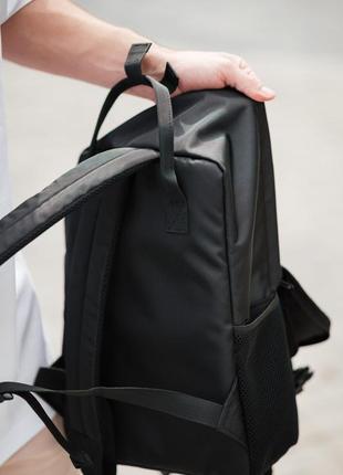 Чоловічий міський рюкзак kanken чорний тканинний під ноутбука на 13 л якісний шокувальний міцний5 фото