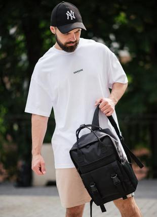 Чоловічий міський рюкзак kanken чорний тканинний під ноутбука на 13 л якісний шокувальний міцний9 фото