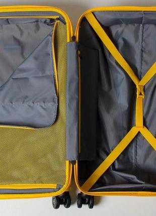 Набор из 4-х чемоданов франция полипропилен с расширением большой , средний, малый, кейс snowball 61303 жёлтый6 фото