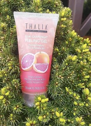 Відновлюючий гель-пілінг для обличчя з екстрактом рожевого грейпфрута thalia, 170 мл