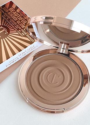 Бестселлер кремовый бронзер бронзатор для лица charlotte tilbury beautiful skin sun-kissed glow cream bronzer