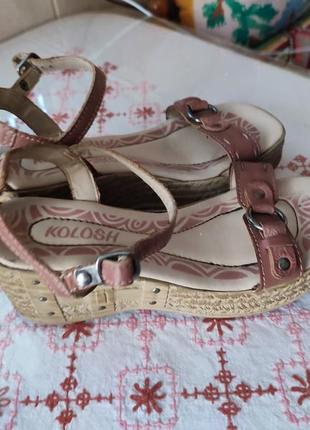 Красивые кожаные босоножки ботинки сандалии туфли3 фото