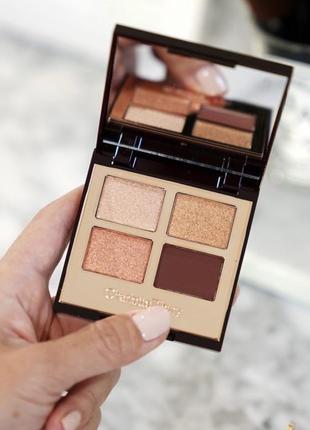 Палетка тіней charlotte tilbury the queen of glow luxury palette, 5 гр.5 фото