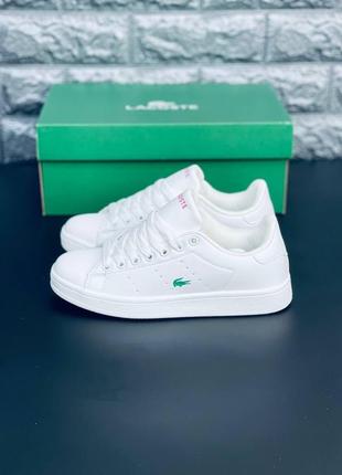 Кроссовки lacoste белые женские размеры 36-403 фото