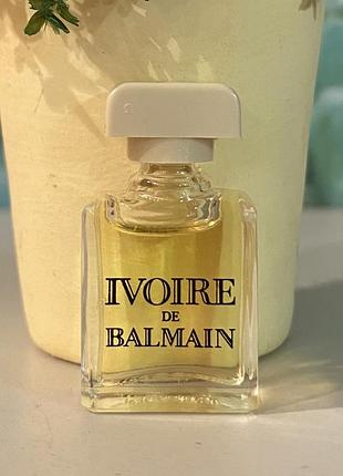 Parfum ivoire de ribbed-detail balmain pierre ribbed-detail balmain вінтажна мініатюрна рідкісність 2 мл