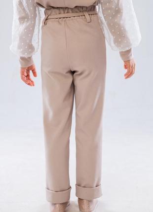 Трикотажные брюки для девушки3 фото